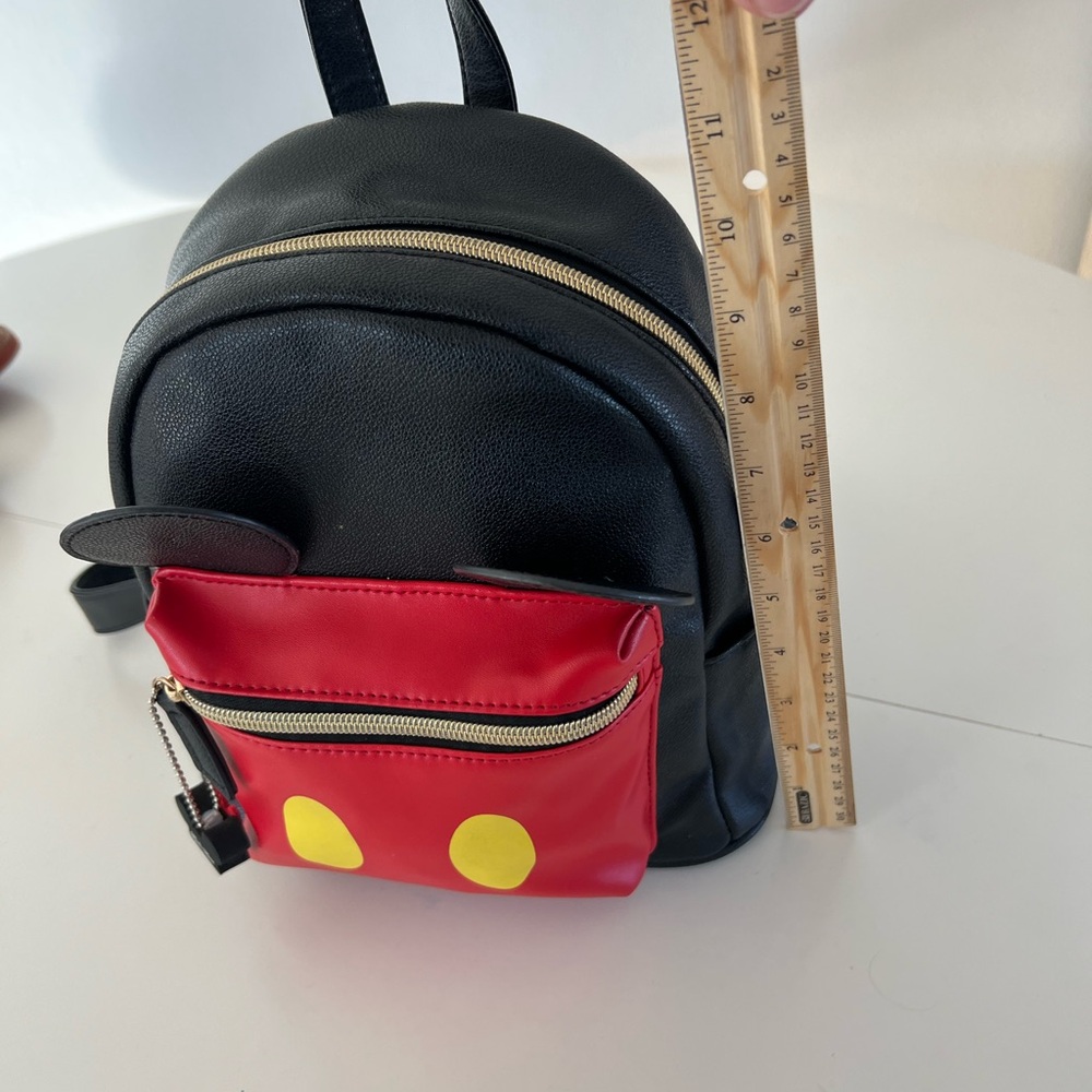 Disney Dani By Danielle Nicole Black Mickey Mouse Mini‎ Backpack With Mouse Ears - Picture 11 of 13